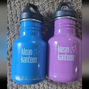 Klean Kanteen Water Bottles with lid- 12oz